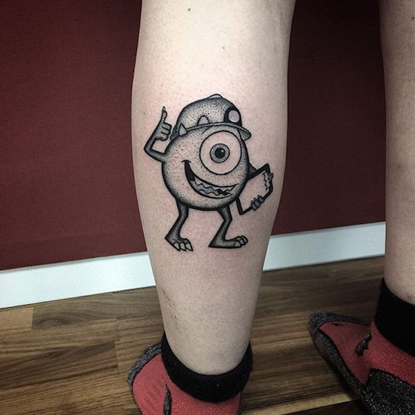 Mike Monsters Inc Tattoo