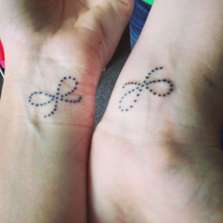 Friend Tattoos - Best friend tattoo for girls! "Forget me KNOT