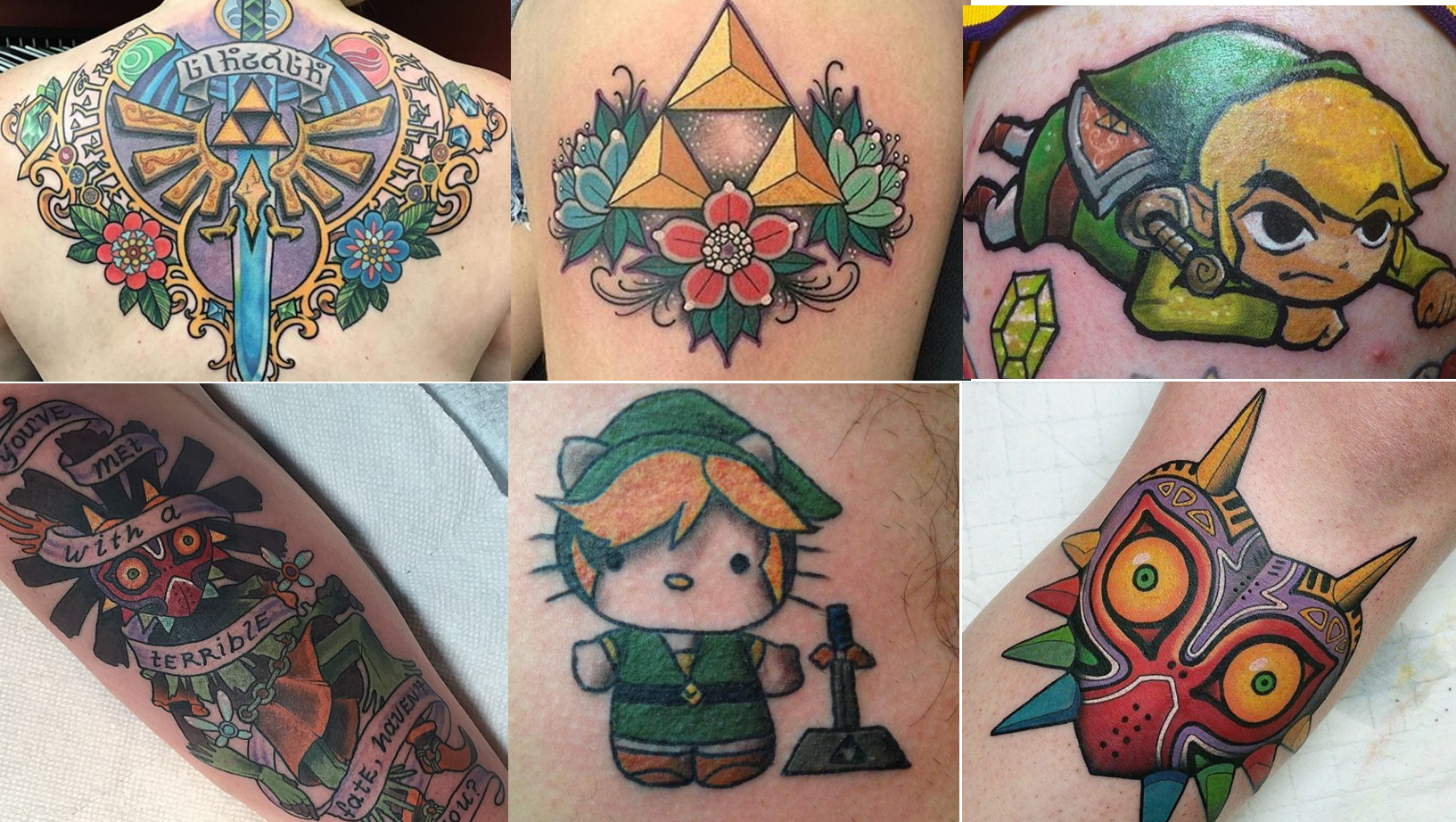 Legend of Zelda Tattoos  30th anniversary
