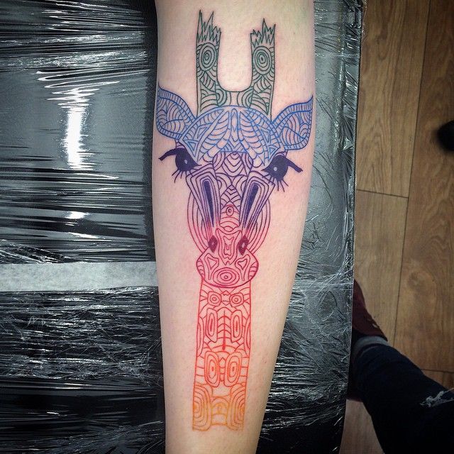 Geometric Tattoo 50 Elegant Giraffe Tattoo Meaning And Designs 