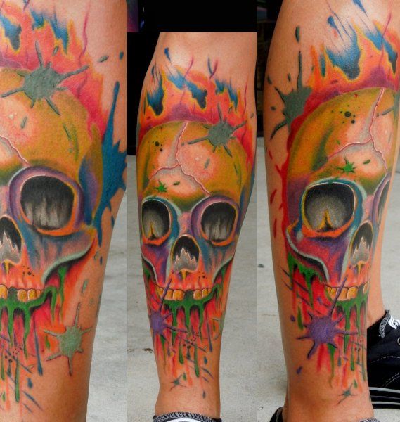 Watercolor tattoo Matt Lang Mike Parsons Ink Award