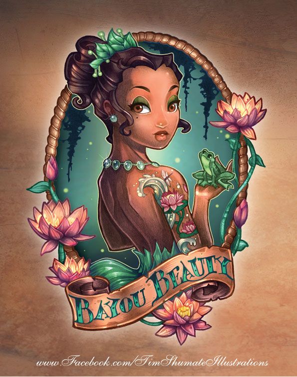 Disney Tattoo BAYOU BEAUTY by telegrafixs on deviantART