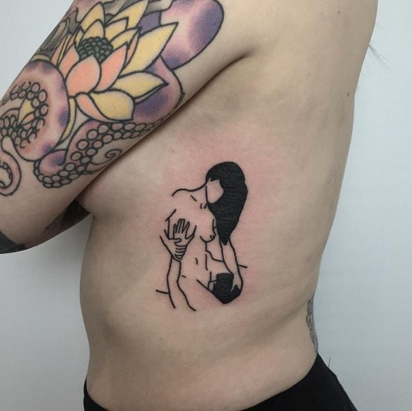 Tiny Tattoo Idea curtmontgomery minimalist tattoo women 