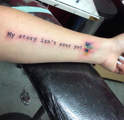 my story isnt over yet tattoos