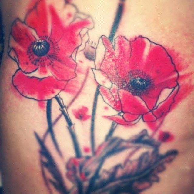 Watercolor tattoo - nice Watercolor tattoo - POPPY TATTOOS image galleries....