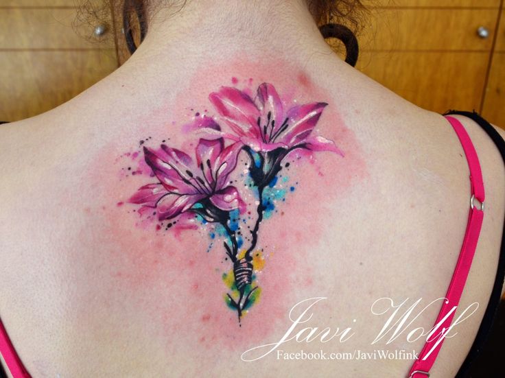 Watercolor Tattoo Watercolor Flowers Tattooed By Javi Wolf For Great