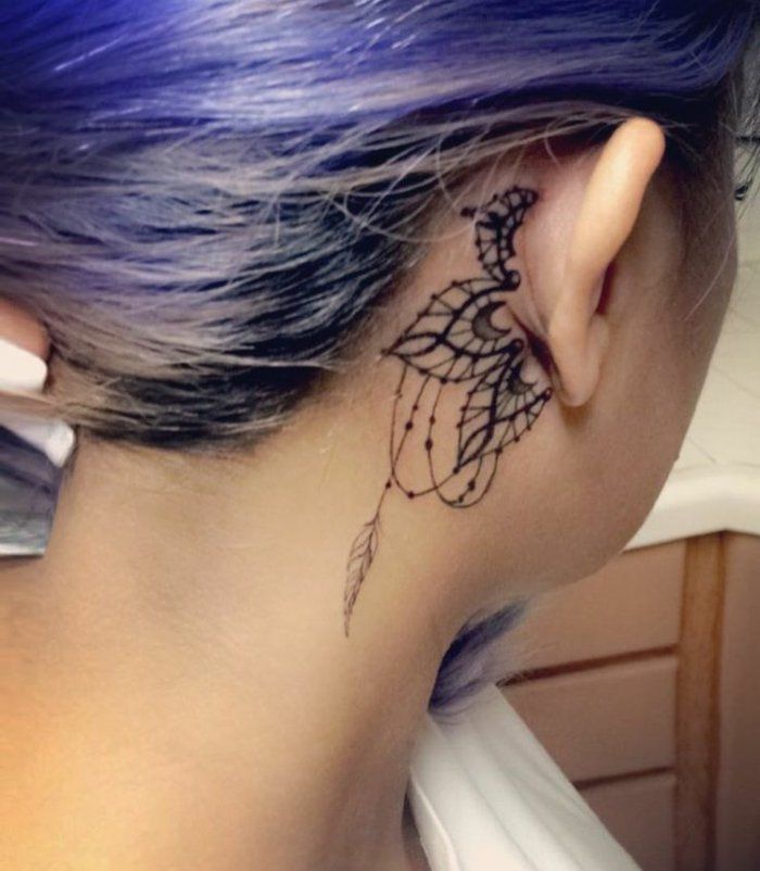 Tattoo Trends derri 232 re l oreille tatouage derriere oreille femme 