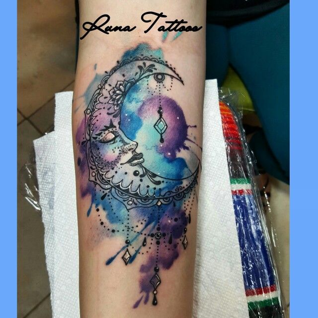 Watercolor tattoo - tattoooftheday watercolortattoo ...