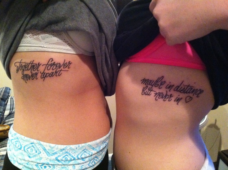 Friend Tattoos - Best Friend Tattoo "Together forever ...