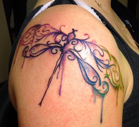 Watercolor tattoo - Watercolor Dragonfly - Pittsburgh ...