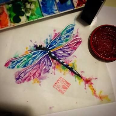 Watercolor tattoo - watercolor dragonfly tattoo - Google ...