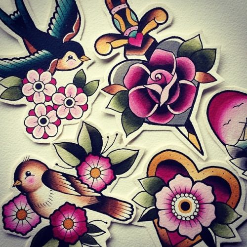Women Tattoo - neo traditional flower tattoos - Google zoeken