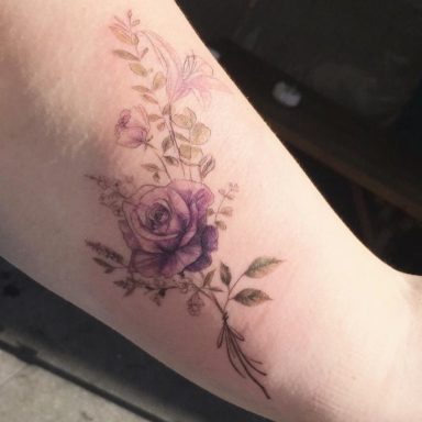 Women Tattoo - Rose and lily by Tattooist Flower... - TattooViral.com ...