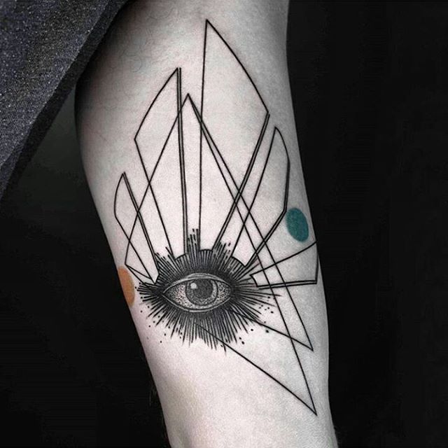 Geometric Tattoo - 40 Unique Triangle Tattoo Meaning and ...