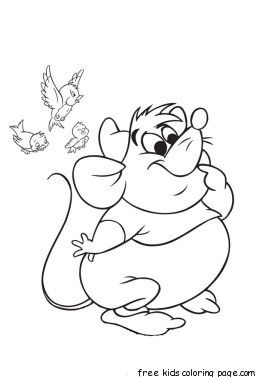 Disney Tattoo - Printable disney characters Cinderella's Mice and Birds ...