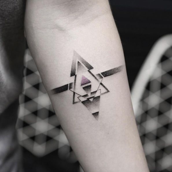 Geometric Tattoo - Geometric tattoo by Balazs Bercsenyi