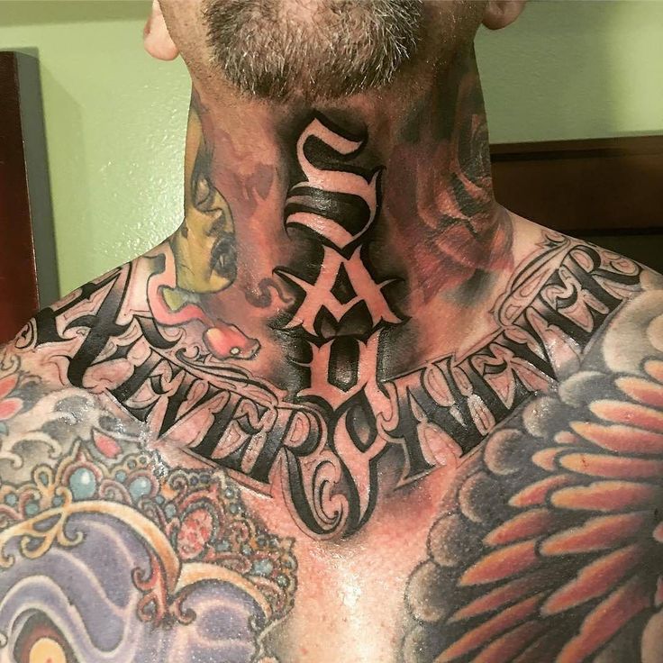 Neck Sleeve - Never Say Never tattoo by @orks_tattoos in ...