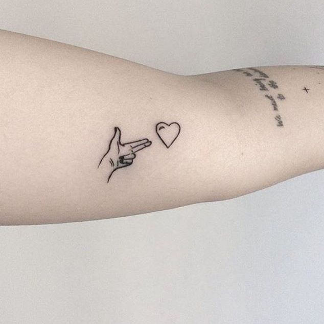 Tiny Tattoo Idea - Cool Water Color Tattoo On Arm 