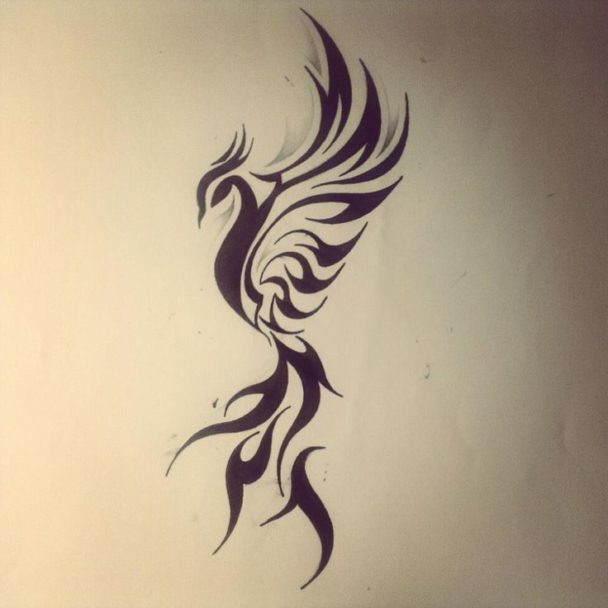 Women Tattoo Phoenix Component Of An Endure Semicolon Project