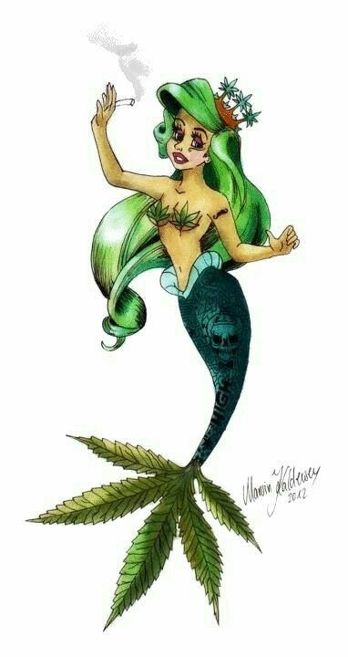 Disney Tattoo - Stoner Mermaid!!... - TattooViral.com ...