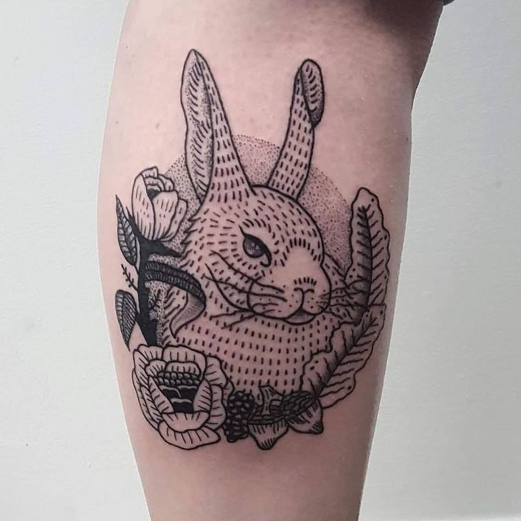 Geometric Tattoo - easter bunny amazing tattoo... - TattooViral.com ...