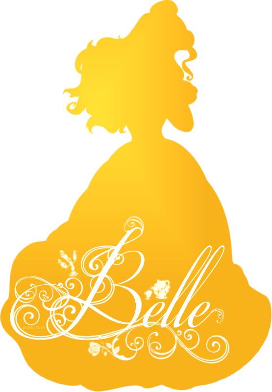 Download Disney Tattoo - Princesses Disney images Belle Silhouette ...