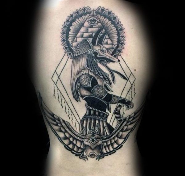 Tattoo Trends - Ancient Egyptian Themed Mens Anubis Upper 