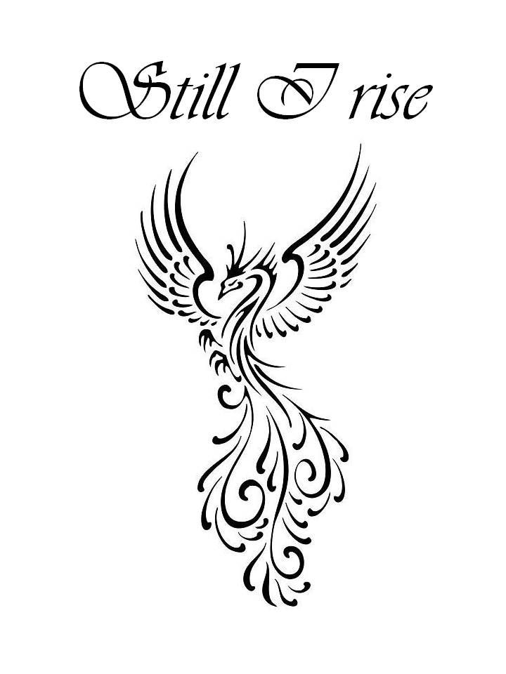 Tattoo Trends - Still I Rise Phoenix Tattoo Design 