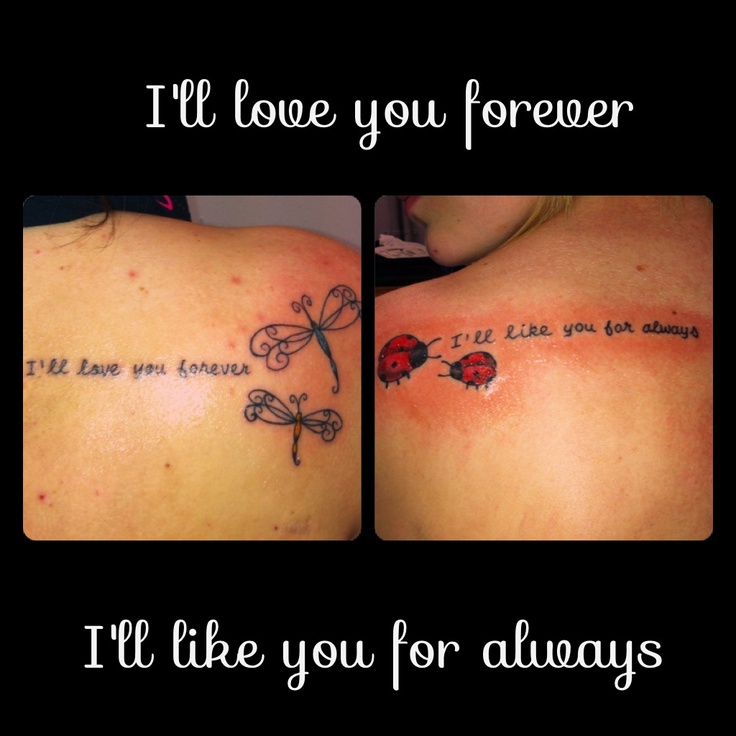 I'll Love You Forever Temporary Fake Tattoo Sticker set of 2 - Etsy