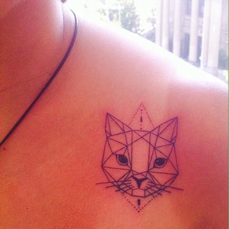 Geometric Tattoo - Nice Geometric Tattoo - Tattoo Geometric Cat 