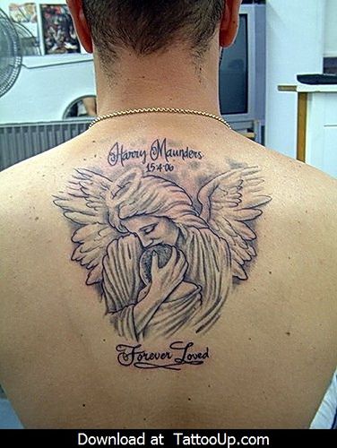 40 Spiritual Angel Tattoo Ideas and It's Meaning