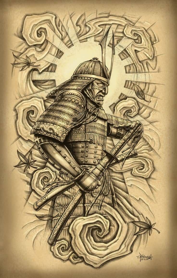 Tattoo Trends - Attractive Samurai With Sword Tattoo Design For Men By ...