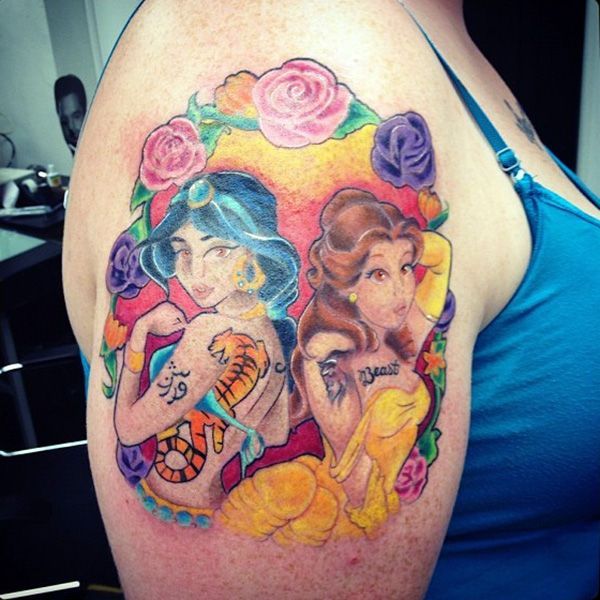 Disney Tattoo Disney Princess Jasmine And Belle Tattoo Your Number One
