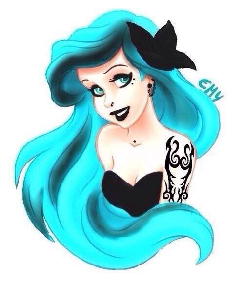 Disney Tattoo Punk Disney Ariel her tattoo reminds me of raava from