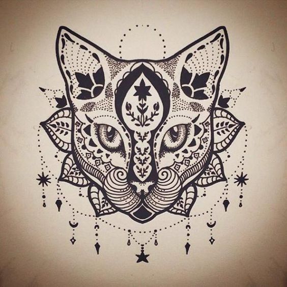 Tattoo Trends - Mandala Cat Tattoo Design - TattooViral.com | Your ...
