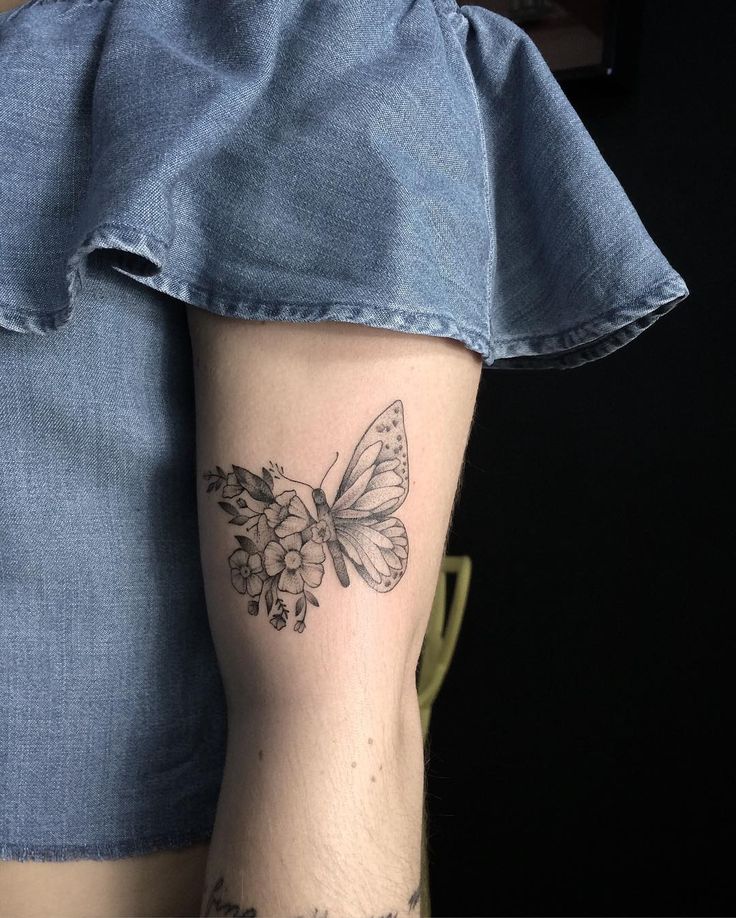 Animal Tattoo Designs - Floral butterfly... - TattooViral.com | Your