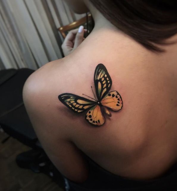 Animal Tattoo Designs - Magnificent butterfly tattoo by Alex Bruz ...