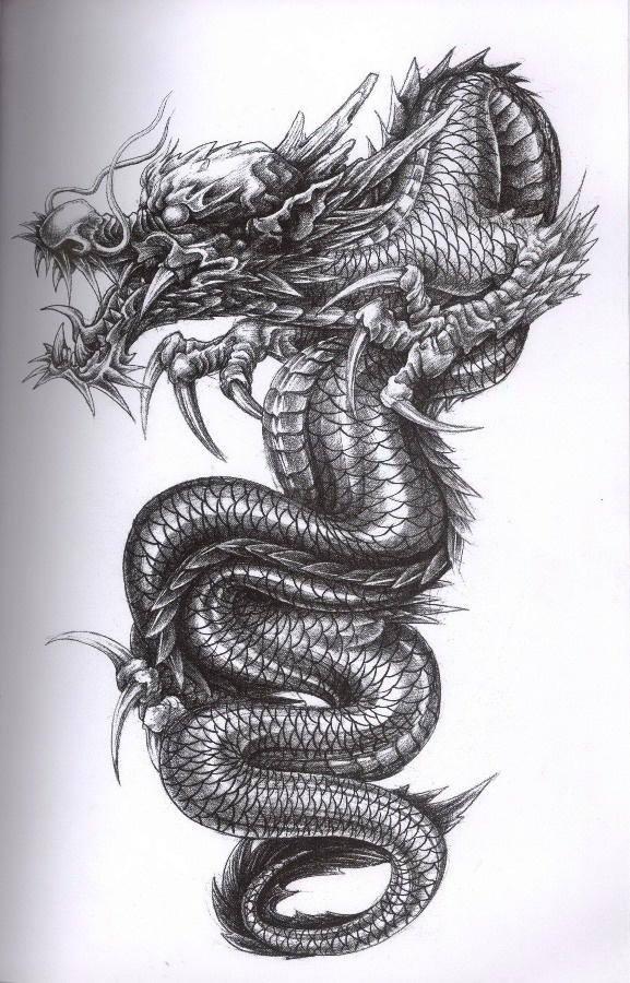 ART Body - Tattoo's - Black and Grey Dragon... - TattooViral.com | Your ...