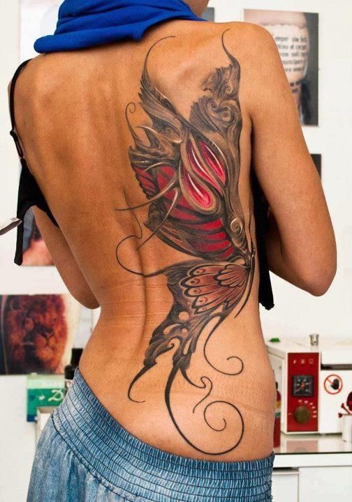 Download Art Body Tattoo S See More 3d Butterfly Tattoos With Big Wings On Back Tattooviral Com Your Number One Source For Daily Tattoo Designs Ideas Inspiration