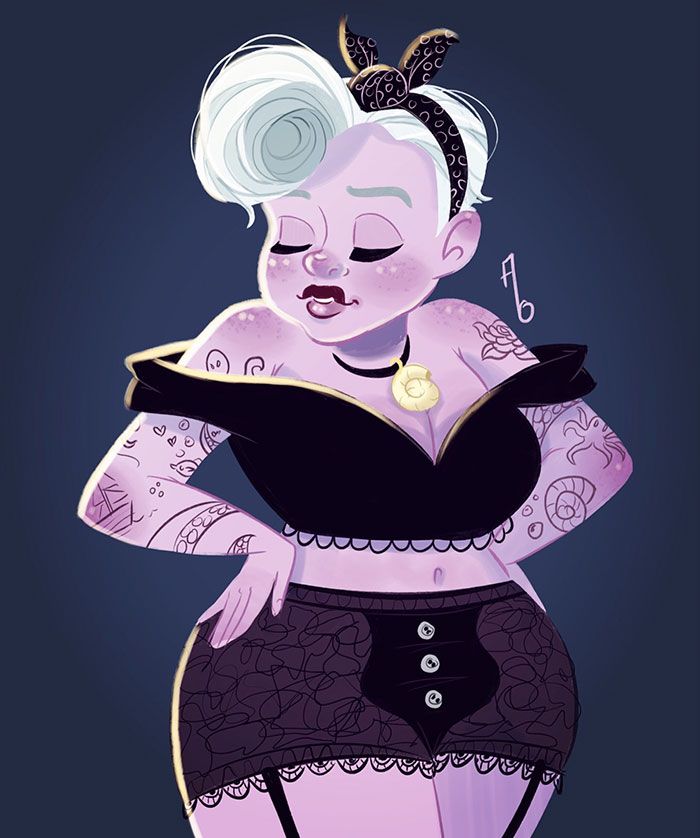 Disney Tattoo Ursula Curvy Disney Princesses Your Number One Source For 7159