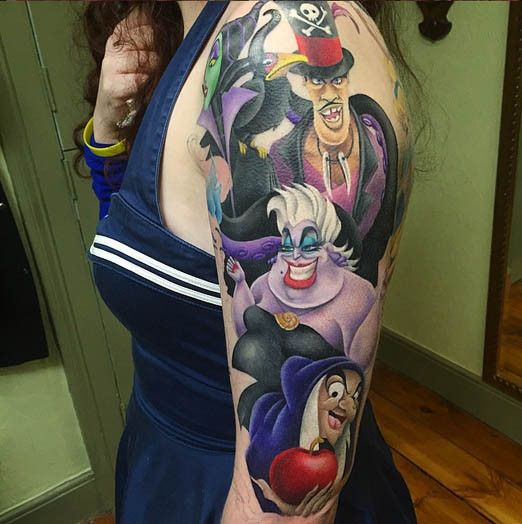 Disney Tattoos - Disney Villain Tattoos Inked Magazine... - TattooViral