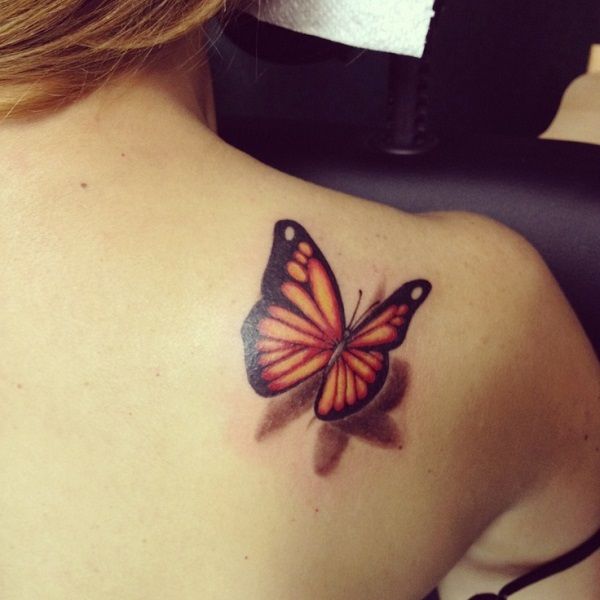 Friend Tattoos - 3D butterfly tattoo 10 - 65 3D butterfly tattoos ♥ ...