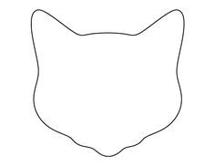Geometric Tattoo - Cat face pattern. Use the printable outline for ...