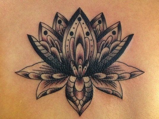 Geometric Tattoo Cute Black Lotus Flower Tattoos