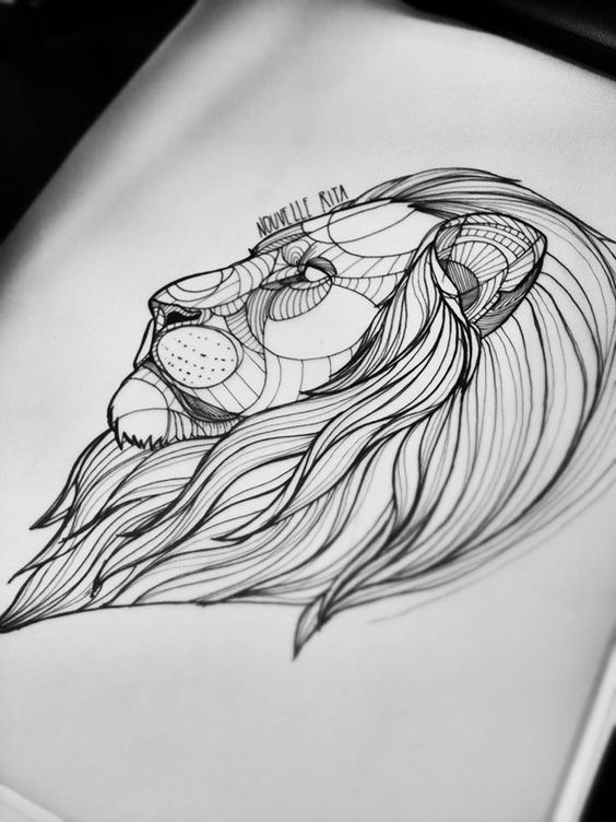 Geometric Tattoo - Nouvell Rita - amazing lion again:... - TattooViral ...