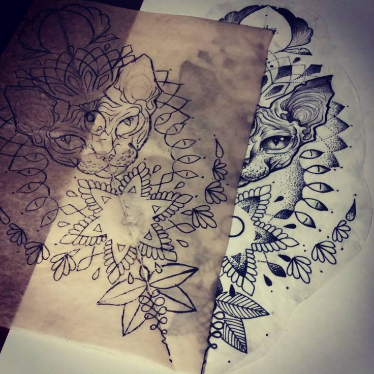 Geometric Tattoo - «#sketch #dot #hamster #tattoo #mandala #lineart # ...