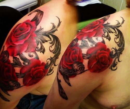 Tattoo Ideas For Men Shoulder Tattoo Ideas Roses Shoulder Tattoo Love This One