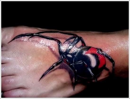 3D Spider Temporary Tattoo Sticker - OhMyTat