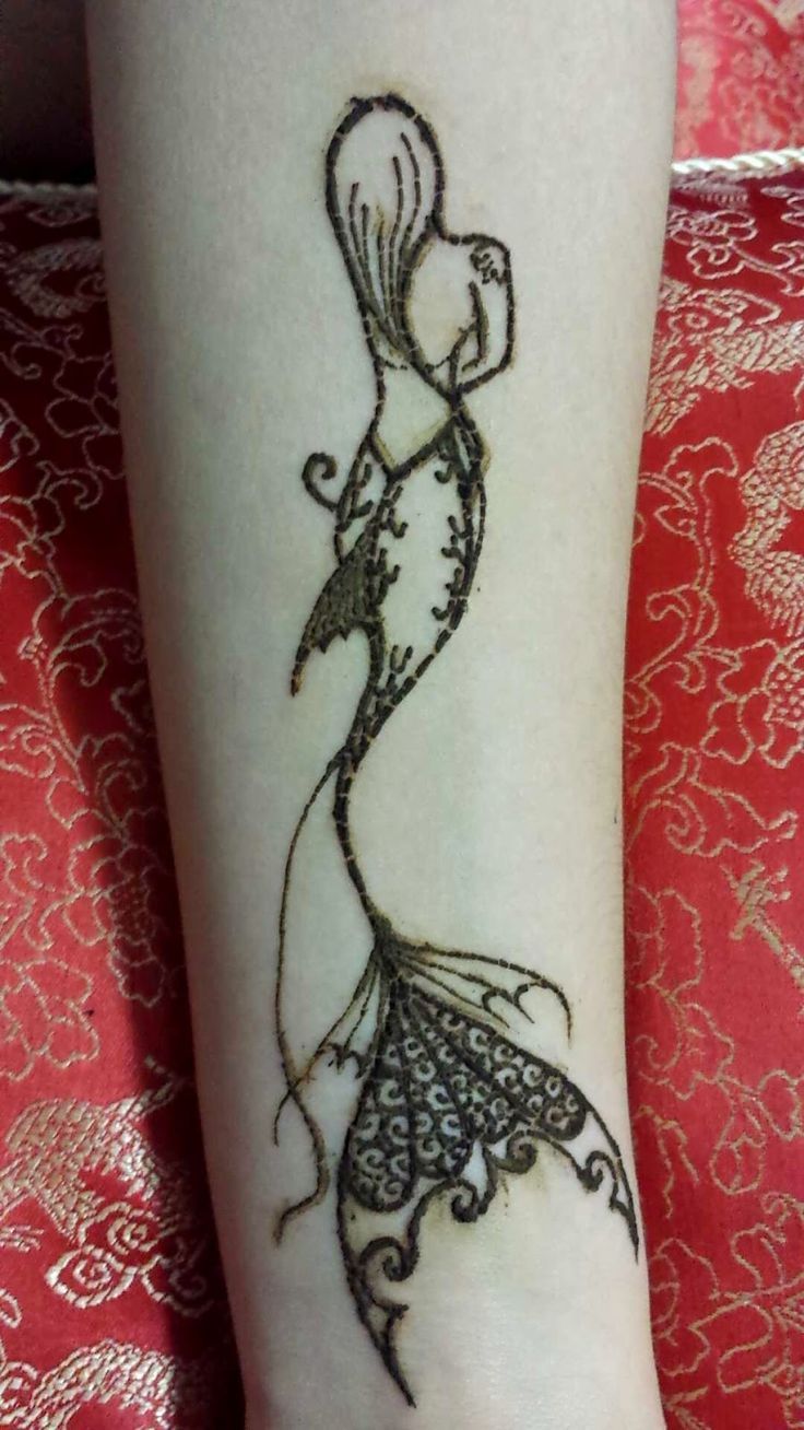 Commission Tattoo Design - Pisces Symbol Mermaid Tattoo - Free Transparent  PNG Download - PNGkey