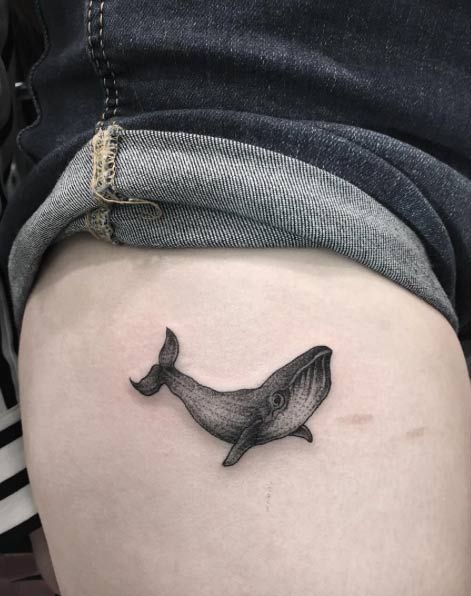 Animal Tattoo Designs - Blackwork Whale by Zeke Yip ...